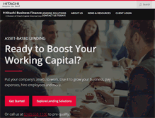 Tablet Screenshot of hitachibusinessfinance.com